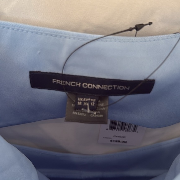 French Connection Whisper straight neck dress in placid Blue NWT $128 size 12 - Picture 8 of 8